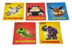 Vintage Pokemon 1999 Lot Of 5 Creature Information Cards Game Freak - Image 1