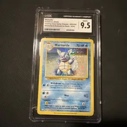 Pokemon Wartortle 002/034 Trading Card Game Classic Holo CGC 9.5 GEM MINT 2023 - Image 2