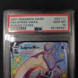 Lapras VMAX #050 Full Art PSA 10 Pokemon TCG Card 2020 Sword & Shield Gem Mint - Image 4
