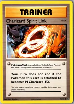 Charizard Spirit Link 75/108 Uncommon XY - Evolutions LP Pokemon Card - Image 1