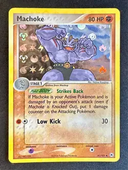 Machoke 41/101 2004 EX Hidden Legends Pokemon Card TCG Reverse Holo - VLP - Image 1
