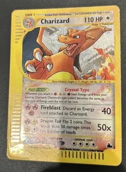 Pokemon TCG Skyridge Charizard Crystal 146/144 Secret Holo Rare Card - Image 3