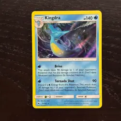 Kingdra 31/147 Pokemon Burning Shadows Sun & Moon Holo Rare Card NM - Image 1