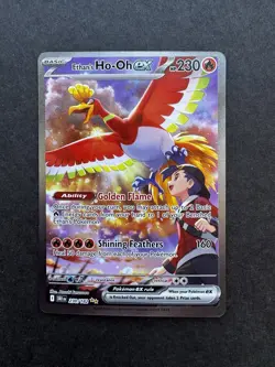 Pokemon Ethan's Ho-Oh ex Sv10: Destined Rivals Holo Card 230/182 - Image 1