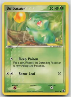 Pokemon Card Bulbasaur - 054/112 Common FireRed & LeafGreen 54/112 - Image 1