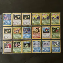 Pokemon Cards Vintage Lot of 97 Wizards of the Coast Commons / Uncommons LP - Image 2