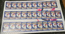 Pokemon 100% COMPLETE Fossil Common & Uncommon 32/62 Card Set LP - Image 2