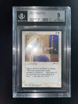 MTG King Suleiman BGS 9Q+ Arabian Nights 1993 Graded NM - Image 2
