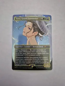 Magic Yuna Grand Summoner Full Art Foil Promo Card MTG 0001 Final Fantasy - Image 1