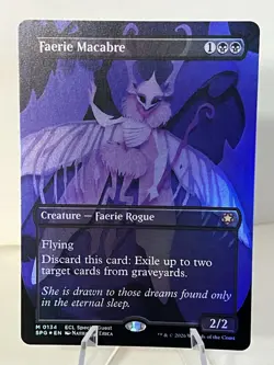 Faerie Macabre ** FOIL BORDERLESS ** Special Guest: Lorwyn Eclipsed - NM MTG - Image 2