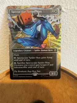 Magic the Gathering MTG Spectacular Spider-Man Borderless Textured Foil SPM 236 - Image 1