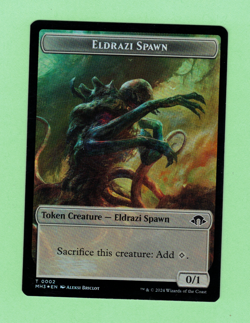MTG DOUBLE SIDED - ELDRAZI SPAWN T 0002 / FANATIC OF RHONAS T 0015 MH3 2024 FOIL - Image 1
