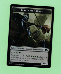 MTG DOUBLE SIDED - ELDRAZI SPAWN T 0002 / FANATIC OF RHONAS T 0015 MH3 2024 FOIL - Image 2