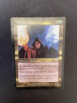 Magic The Gathering Meddling Mage Planeshift Very Heavily Played - Image 1