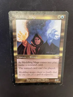 Magic The Gathering Meddling Mage Planeshift Very Heavily Played - Image 2