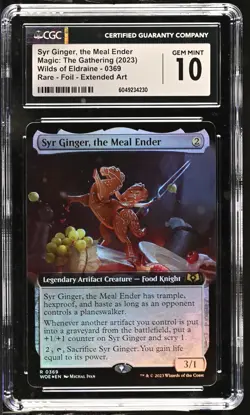 SYR GINGER, THE MEAL ENDER Wilds of Eldraine Extended Art Foil CGC 10 MTG EDH - Image 1