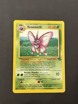 Pokemon TCG Venomoth 29/64 Jungle Regular Rare English Card Stage 1 70 HP - Image 1