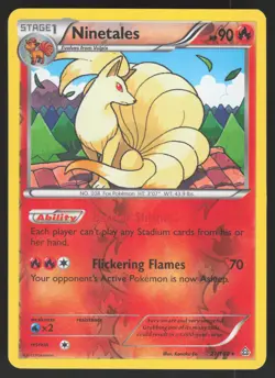 Ninetales 21/160 Reverse Holo Rare Pokemon TCG XY - Primal Clash LP - Image 1