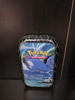 2021 Shining Fates Kyogre Mini Tin EMPTY NO PACKS Insert included Pokemon T8#20 - Image 2
