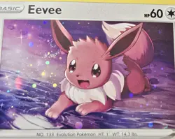 SWIRL Eevee SWSH127 Sword & Shield Black Star Promos Cosmos Holo Pokemon 2021 NM - Image 3