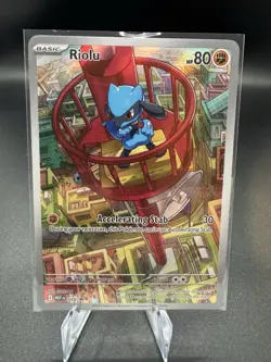 Pokemon: Riolu Mega Evolution Promo Full Art Holo 010 (Near Mint) - Image 1
