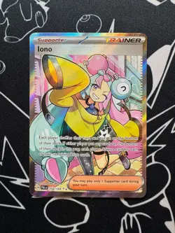 Iono 254/193 Pokemon TCG S&V Paldea Evolved Ultra Rare Trainer English - Image 1