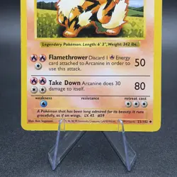 Pokemon Arcanine 023/102 Base Set (Shadowless) Regular - Image 3