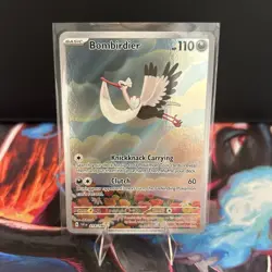Pokemon TCG Scarlet and Violet Bombirdier 219/198 Full Art Illustration Rare NM - Image 1