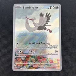 Pokemon TCG Scarlet and Violet Bombirdier 219/198 Full Art Illustration Rare NM - Image 2