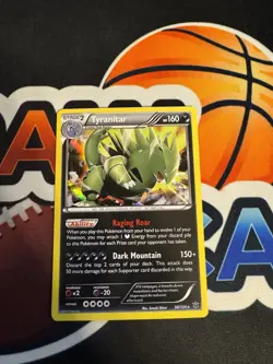 Pokemon TCG Tyranitar 56/124 Holo Rare XY Fates Collide - Image 1