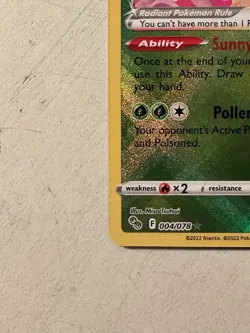 Radiant Venusaur 004/078 Pokemon GO Holo - Image 5