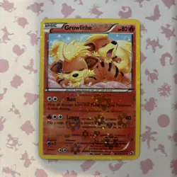 Growlithe Pokemon Black & White Legendary Treasures Radiant Collection #RC4 MP - Image 1