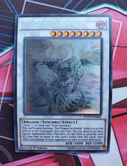 Yugioh Scarlight Red Dragon Archfiend DOCS-EN046 Ghost Rare 1st Ed NM - Image 1