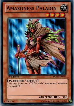 Yugioh Amazoness Paladin LCJW-EN087 1st Edition Super Rare NM - Image 1