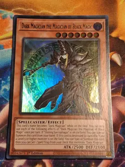 1st ed Dark Magician the Magician of Black Magic INFO-EN006 Ultra Rare Yugioh MP - Image 1