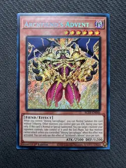 Yugioh Archfiend's Advent 1st Edition Secret Rare BLTR-EN046 NM - Image 1