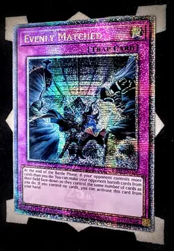 Evenly Matched RA01-EN074 Quarter Century Rare 1st Edition Yugioh - Image 1