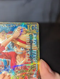 One Piece Anime Bandai card CP Rare Promo Holo - Straw Hat Luffy IC4-CP1 - Image 4
