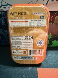 💎 One Piece Tin Pack Set Vol. 2 Monkey D. Luffy 💎 FACTORY SEALED - Image 2