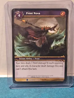 Frost Nova Heroes of Azeroth World of Warcraft TCG #55/361 - Image 1