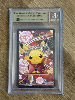 BGS 9 Pokemon Center 2016 Kyoto Maiko-Han Pikachu Playing Cards JACK Of SPADES - Image 2