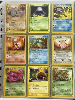 Pokemon Card Collection VTG Binder Holo Rare 1st E-Reader WoTC Kingdra Kabuto - Image 1