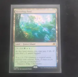 Magic: The Gathering Breeding Pool Edge of Eternities Rare Land - Image 1