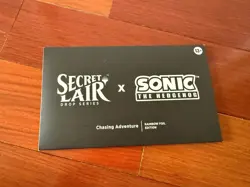 MTG Secret Lair Sonic the Hedgehog Chasing Adventure Rainbow Foil - New/Sealed - Image 1