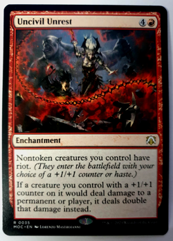 Uncivil Unrest - MTG: March of the Machine Commander - Rare - 0035 NM - Image 1