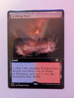 MTG - Scalding Tarn - Extended Art Modern Horizons 2 478 - Image 1