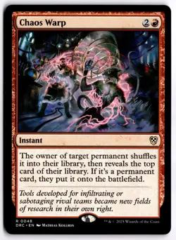 Chaos Warp NM DRC Commander: Aetherdrift MTG - Image 1
