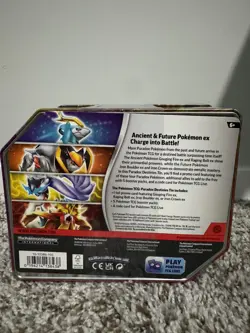 Pokemon Trading Card Games Paradox Destinies Raging Bolt ex Tin Factory Sealed - Image 2