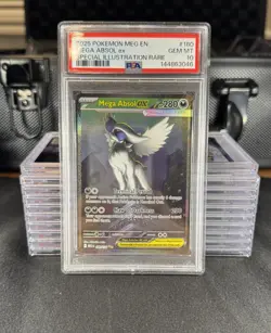 2025 POKEMON MEGA EVOLUTION SPECIAL ILLUSTRATION RARE #180 MEGA ABSOL EX PSA 10 - Image 1