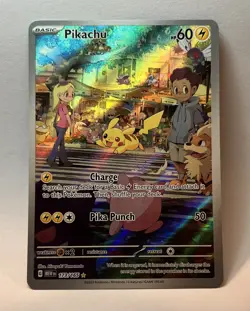Pokemon Pikachu 173/165 Sv: Scarlet & Violet 151 Holo Illustration Rare Base Set - Image 1